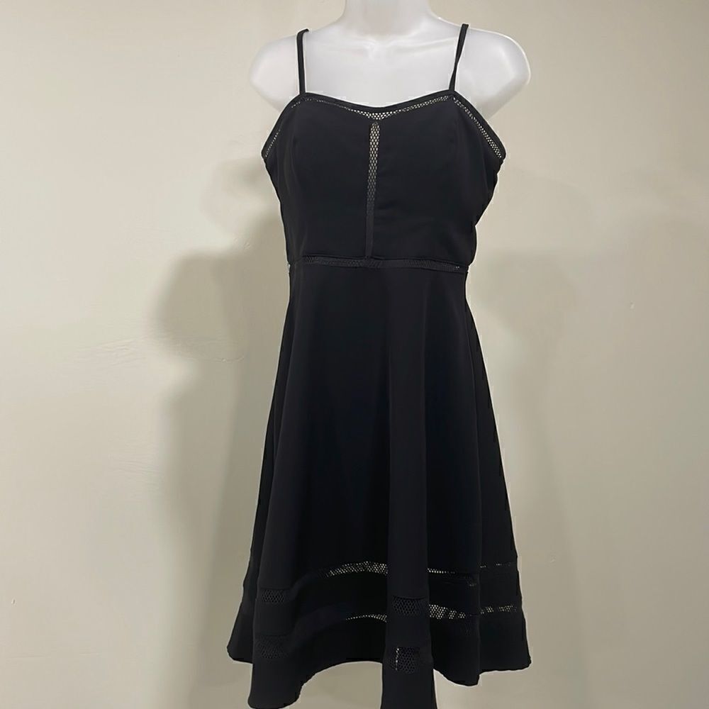 NWOT XOXO black spaghetti strap dress. Size 7/8.